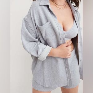 Aerie Lumber Jane fleece shirt